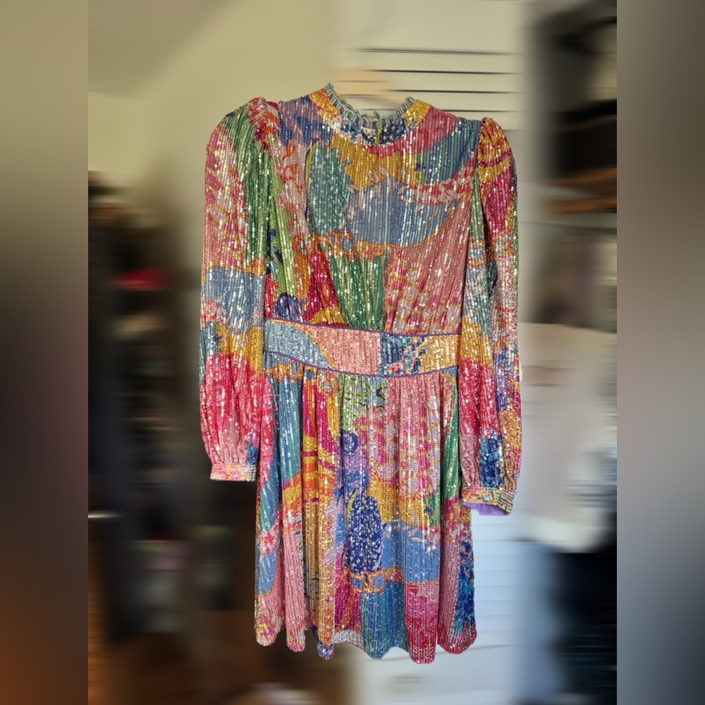 CeliaB Multicolor Sequin Dress